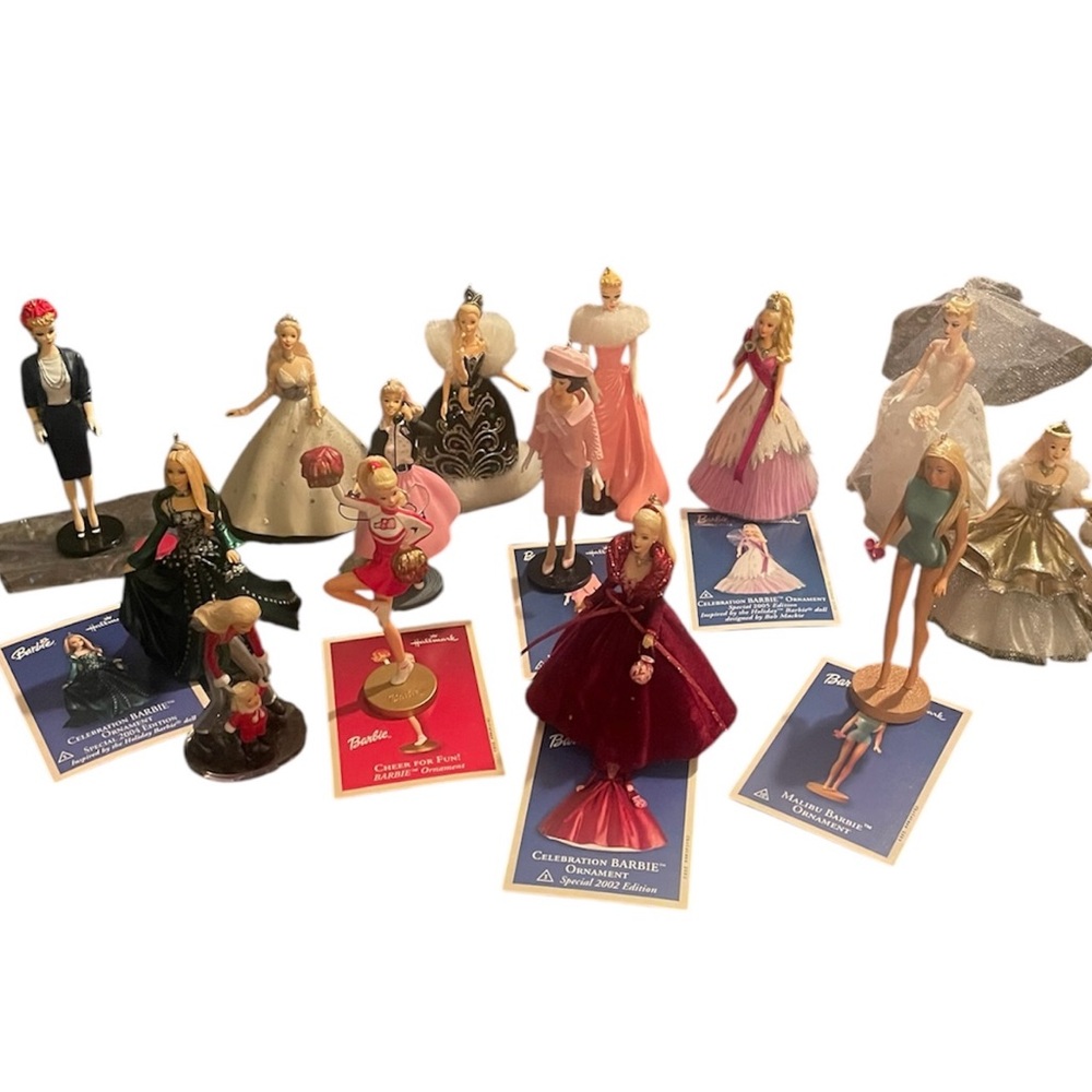 Hallmark Barbie Christmas Ornaments Lot of 14